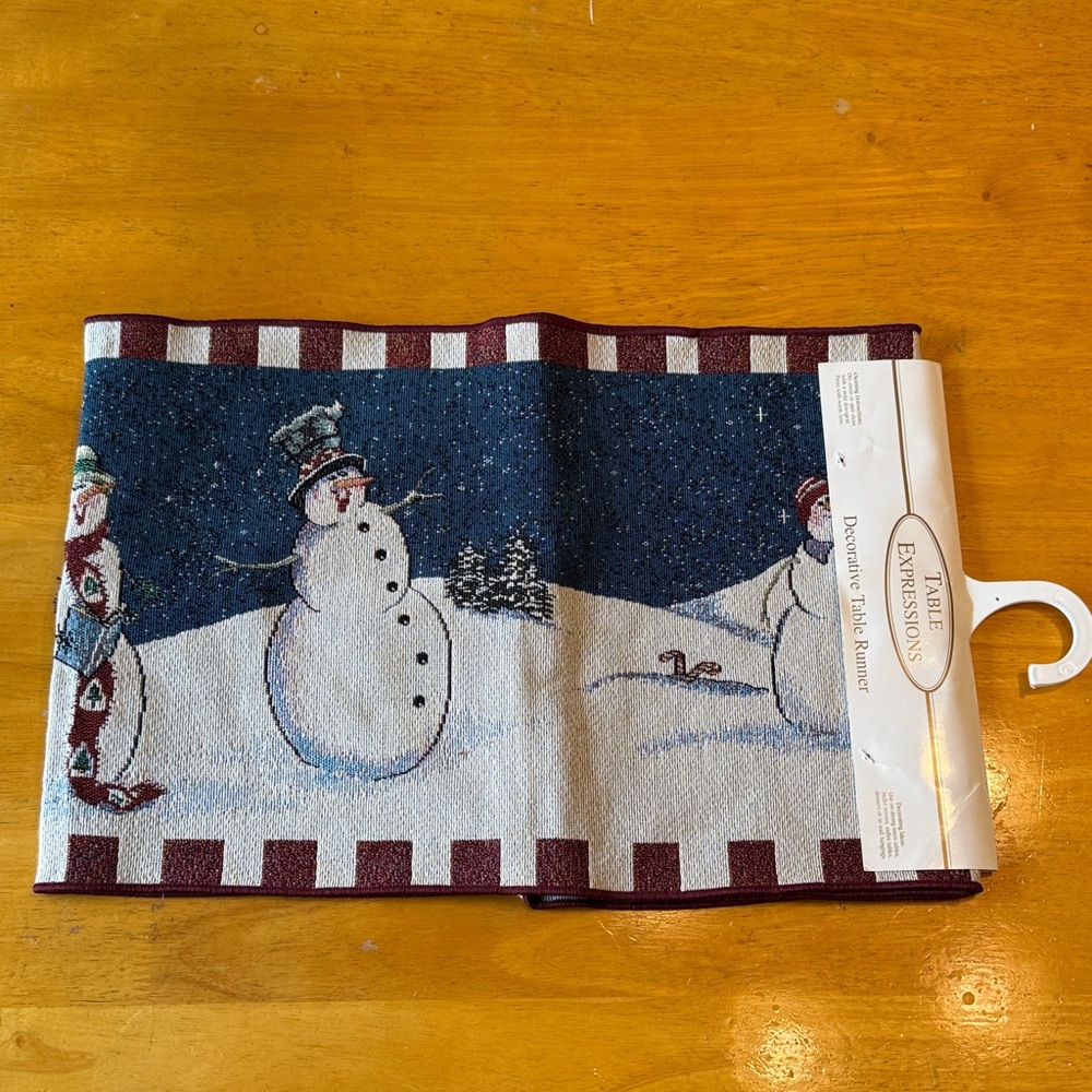 Table Expressions table runner. New with tag. 72 inches long.